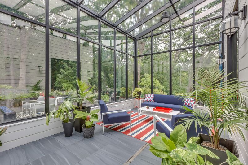 Interior of Finished Sunroom